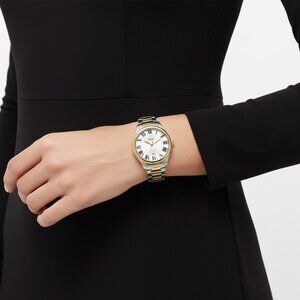 NWT Authentic Fossil Gilmore Quartz Silver Dial Women's Watch